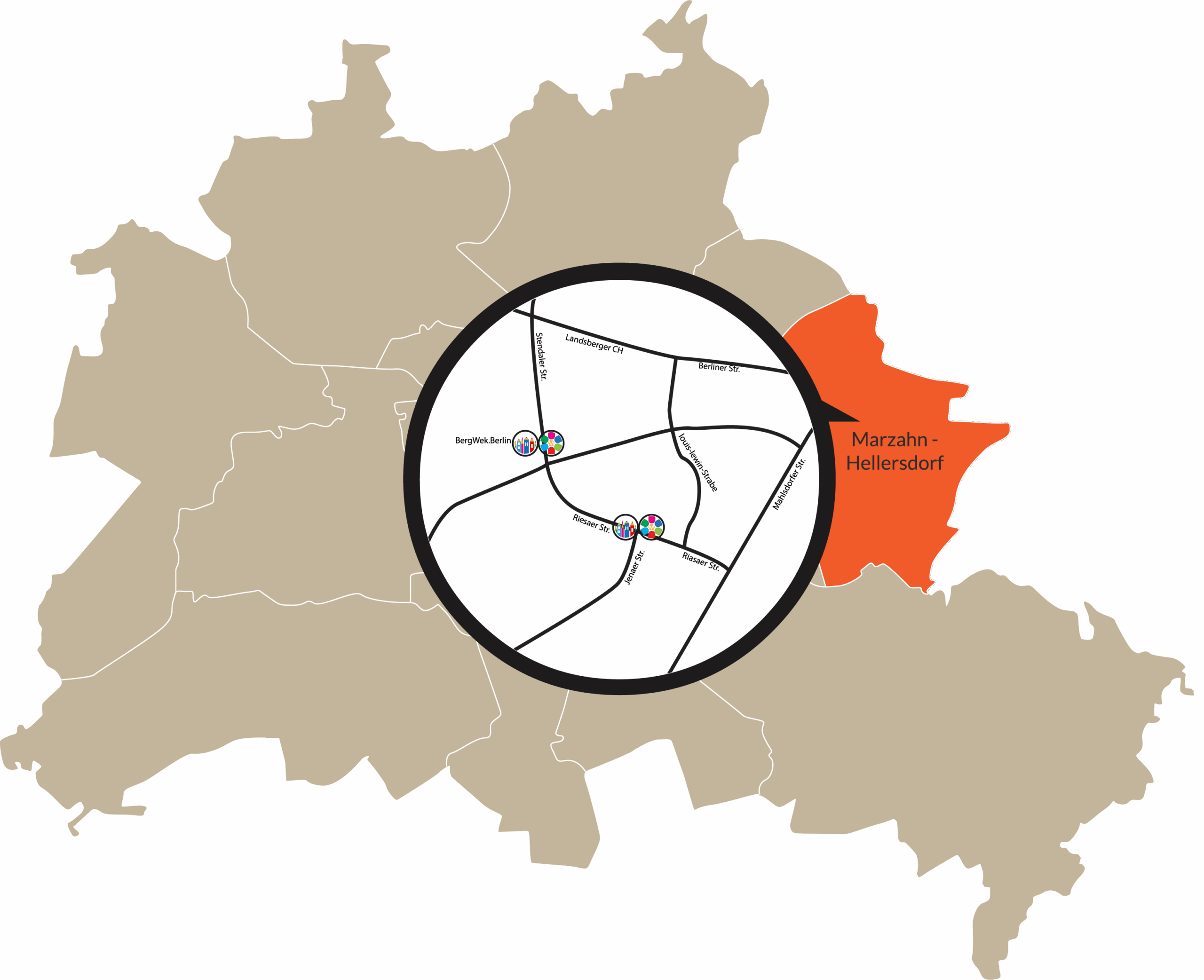 Marzahn-Hellersdorf Karte - Demokratie MH